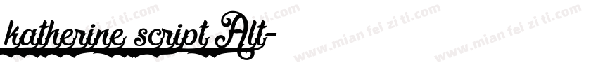 katherine script Alt字体转换